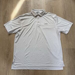 Peter Millar Summer Comfort Shirt‎ Men's XL White DUNES Golf Polo